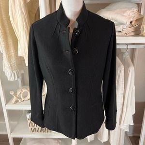 Coldwater Creek Petite sz. 8 black blazer, jacket, layering, professional, #1787